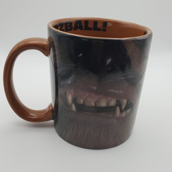 STAR WARS Chewbacca Mug 12oz Brown w/ Character Face & Funny Message Inside - Picture 5 of 6